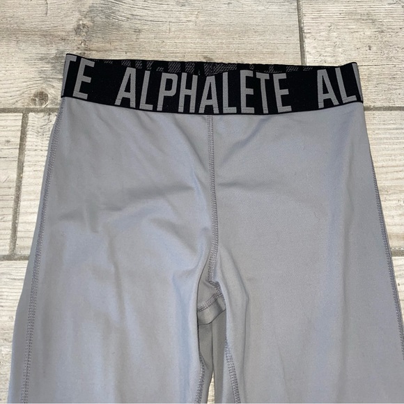 SOLD | Alphalete Gray and Black Cross Set Leggings - Picture 12 of 12
